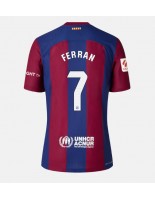 Barcelona Ferran Torres #7 Domácí Dres pro Dámské 2023-24 Krátký Rukáv